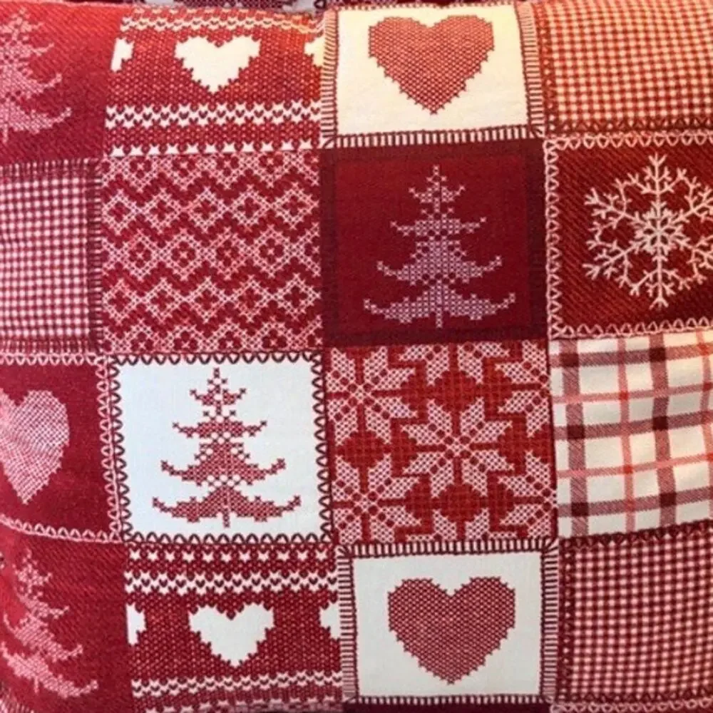 STOF France Oversized Christmas Pillow – 100% Cotton (20” x 20”)